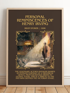 Personal Reminiscences Of Henry Irving Minimalist Book Poster – B. – image 2