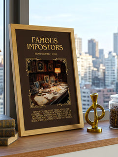Famous Impostors Minimalist Book Poster by Bram Stoker – image 3