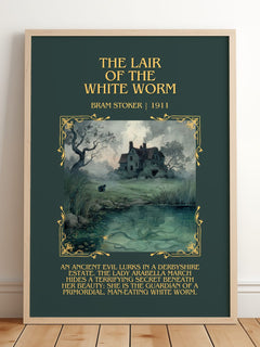 The Lair Of The White Worm Minimalist Book Poster by Bram Stoker – image 2