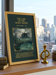 The Lair Of The White Worm Minimalist Book Poster by Bram Stoker – image 3