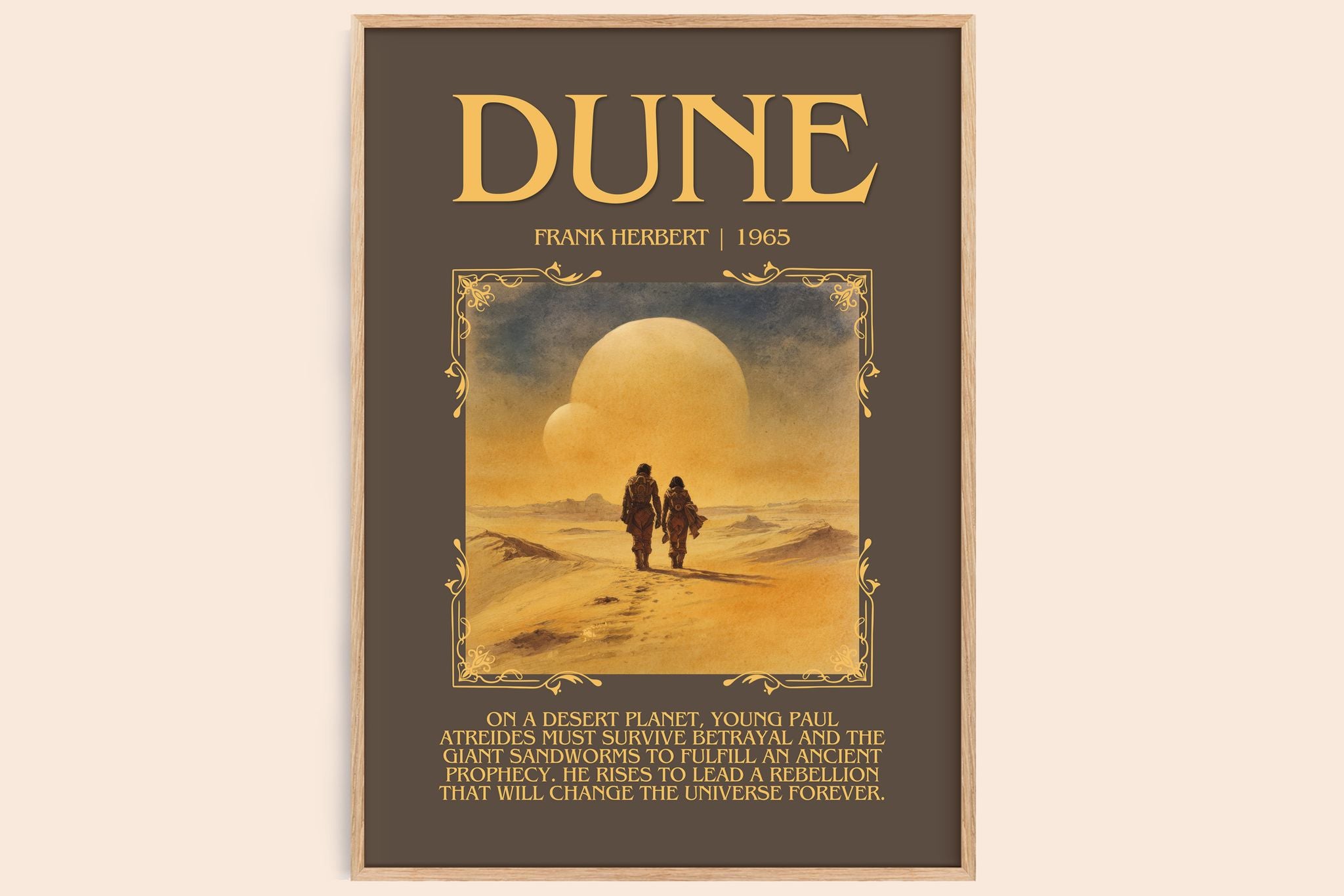 Dune Minimalist Book Poster by Frank Herbert