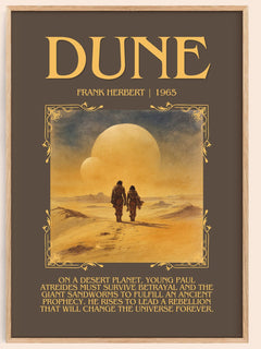 Dune Minimalist Book Poster by Frank Herbert – book poster