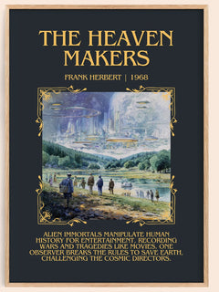 The Heaven Makers Minimalist Book Poster by Frank Herbert – book poster