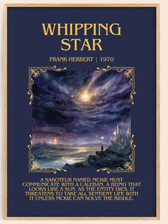 Whipping Star Minimalist Book Poster by Frank Herbert – book poster