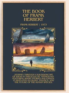 The Book Of Frank Herbert Minimalist Book Poster by Frank Herbert – book poster