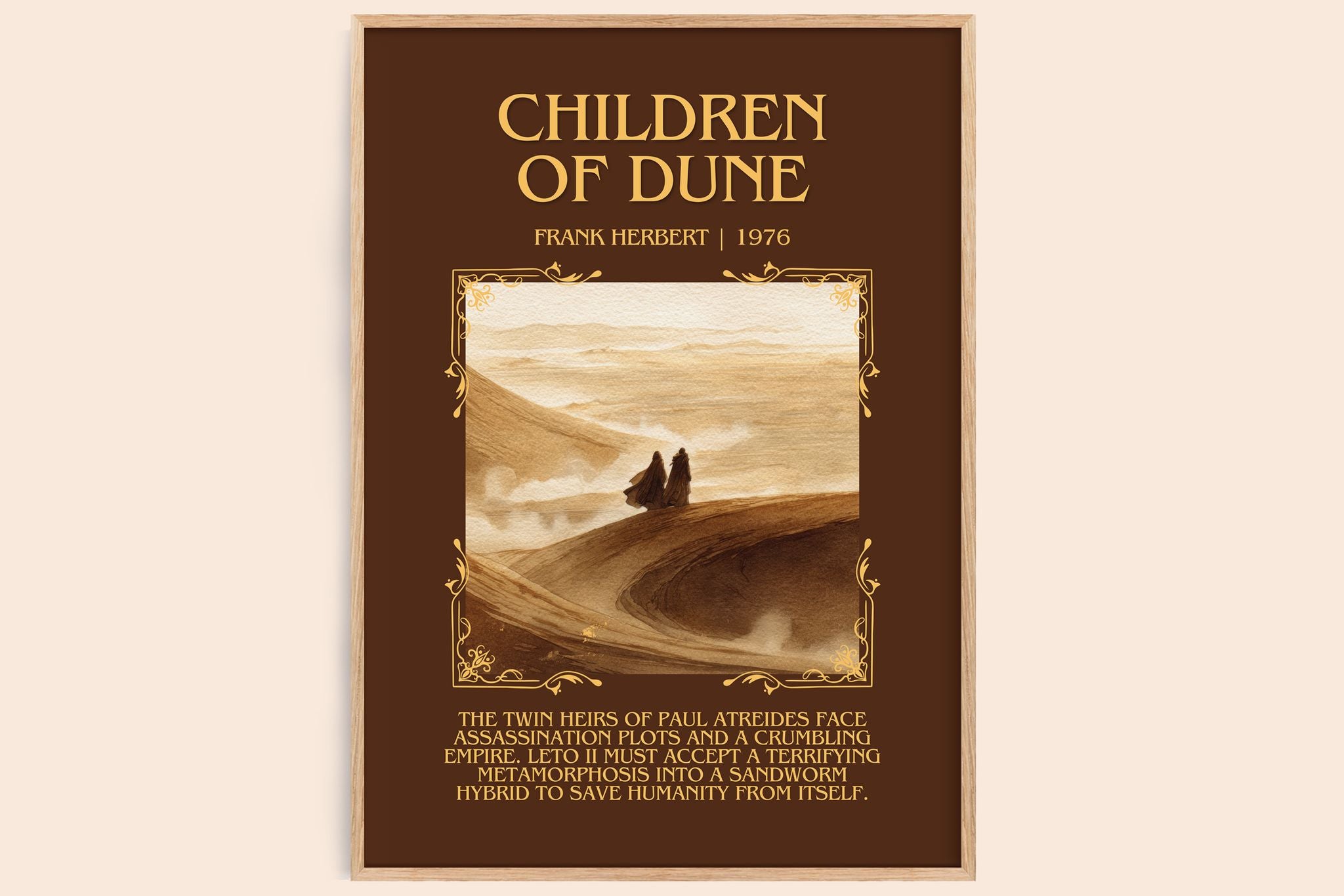 Children Of Dune Minimalist Book Poster by Frank Herbert