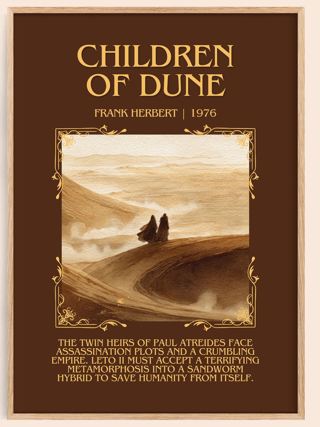 Children Of Dune Minimalist Book Poster by Frank Herbert – book poster