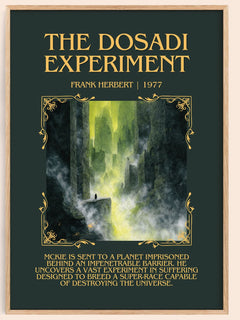 The Dosadi Experiment Minimalist Book Poster by Frank Herbert – book poster