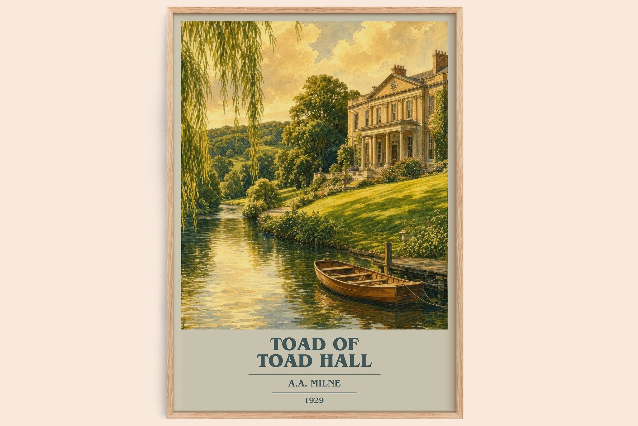Toad Of Toad Hall Book Cover Poster by A.A. Milne