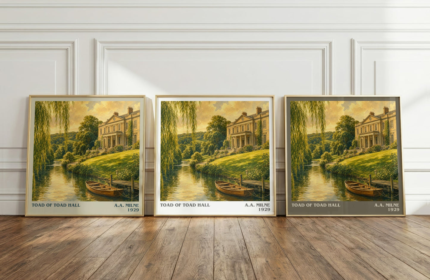 Toad Of Toad Hall literary art print colour and style options – A.A. Milne book art