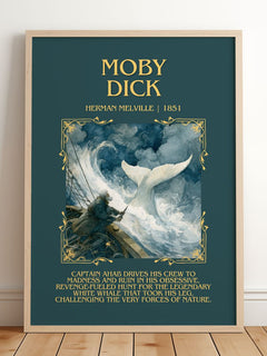 Moby Dick Minimalist Book Poster by Herman Melville – image 2
