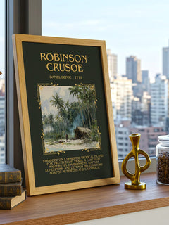 Robinson Crusoe Minimalist Book Poster by Daniel Defoe – image 3