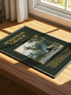 Robinson Crusoe Minimalist Book Poster by Daniel Defoe – image 4