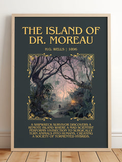 The Island Of Dr. Moreau Minimalist Book Poster by H.G. Wells – image 2