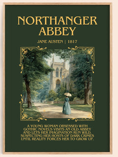 Northanger Abbey Minimalist Book Poster by Jane Austen – image 1
