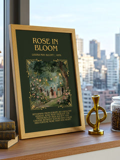 Rose In Bloom Minimalist Book Poster by Louisa May Alcott – image 3
