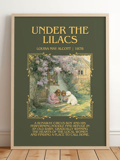 Under The Lilacs Minimalist Book Poster by Louisa May Alcott – image 2