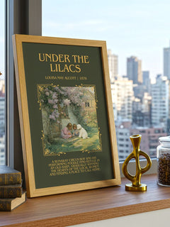 Under The Lilacs Minimalist Book Poster by Louisa May Alcott – image 3