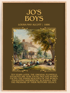 Jo'S Boys Minimalist Book Poster by Louisa May Alcott – image 1