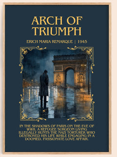 Arch Of Triumph Minimalist Book Poster by Erich Maria Remarque – image 1