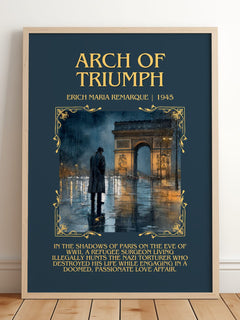 Arch Of Triumph Minimalist Book Poster by Erich Maria Remarque – image 2