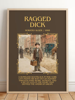 Ragged Dick Minimalist Book Poster by Horatio Alger – image 2