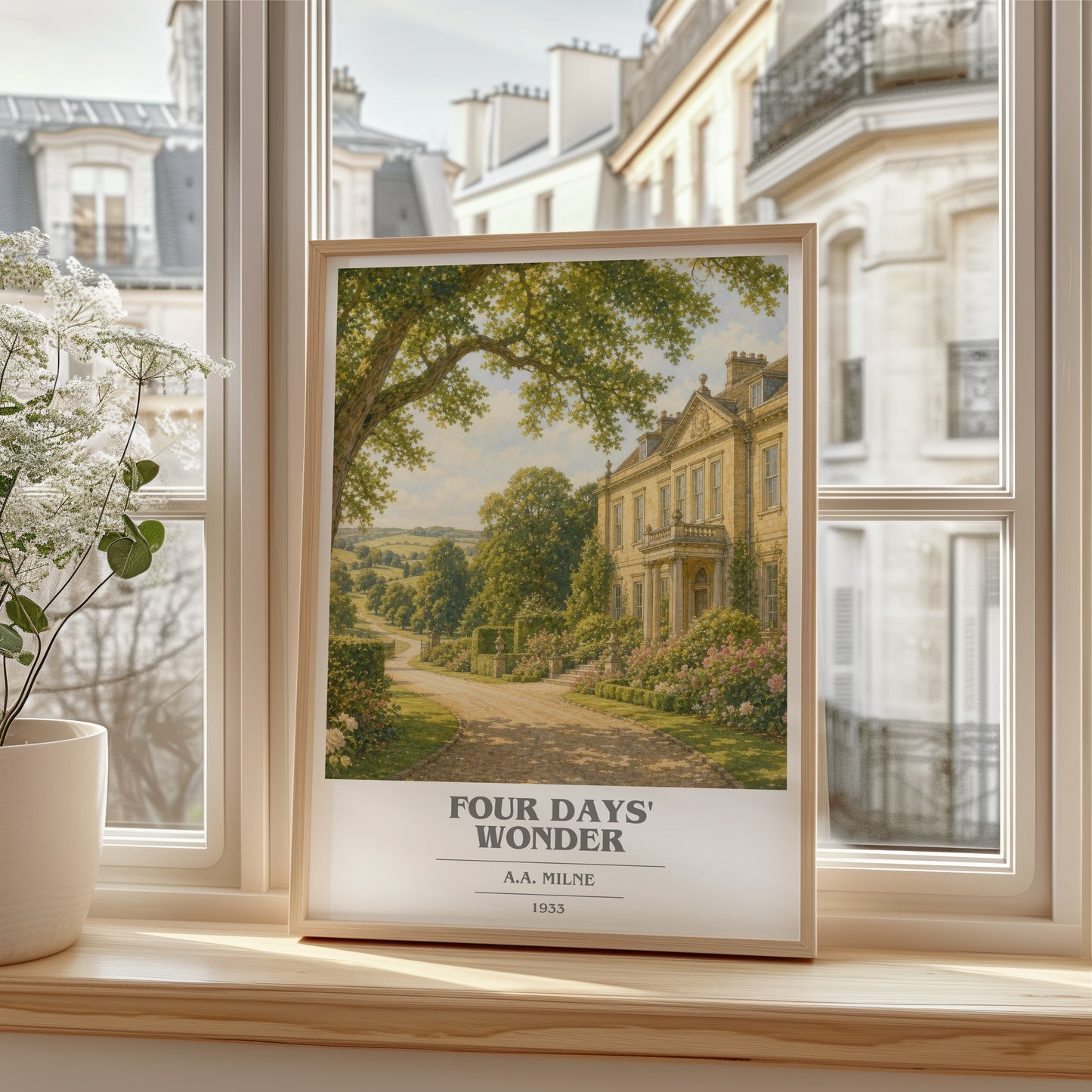 Four Days' Wonder book cover poster colour and style options – A.A. Milne book art