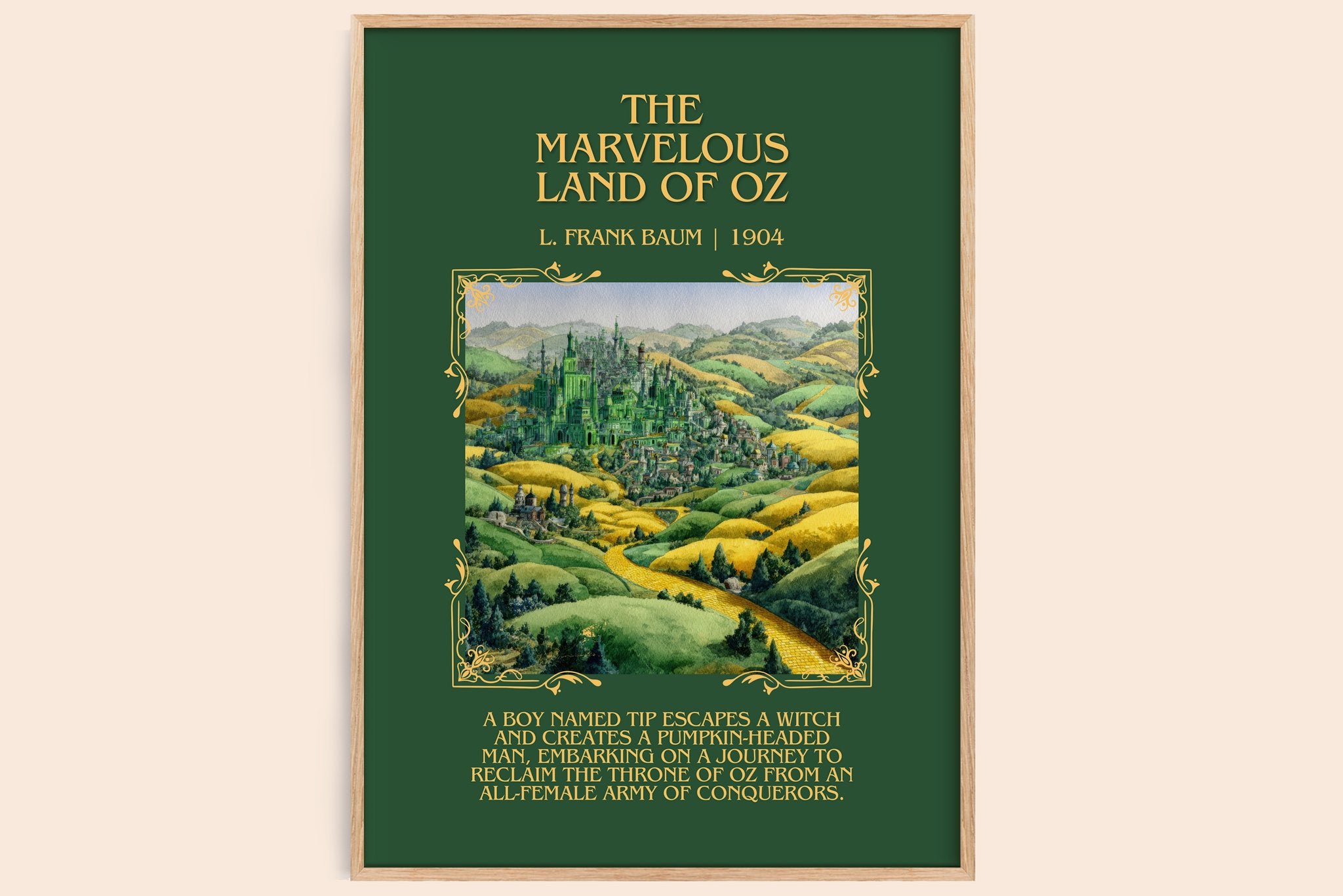 The Marvelous Land Of Oz Minimalist Book Poster by L. Frank Baum