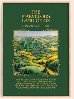 The Marvelous Land Of Oz Minimalist Book Poster by L. Frank Baum – image 1