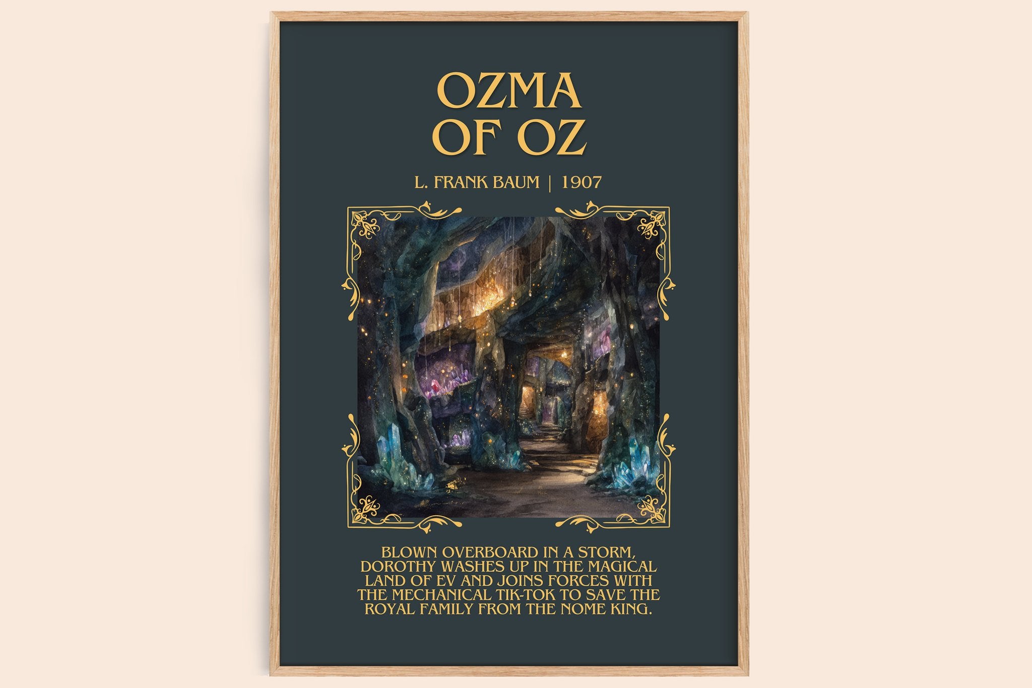 Ozma Of Oz Minimalist Book Poster by L. Frank Baum