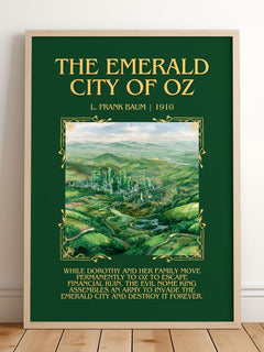 The Emerald City Of Oz Minimalist Book Poster by L. Frank Baum – image 2
