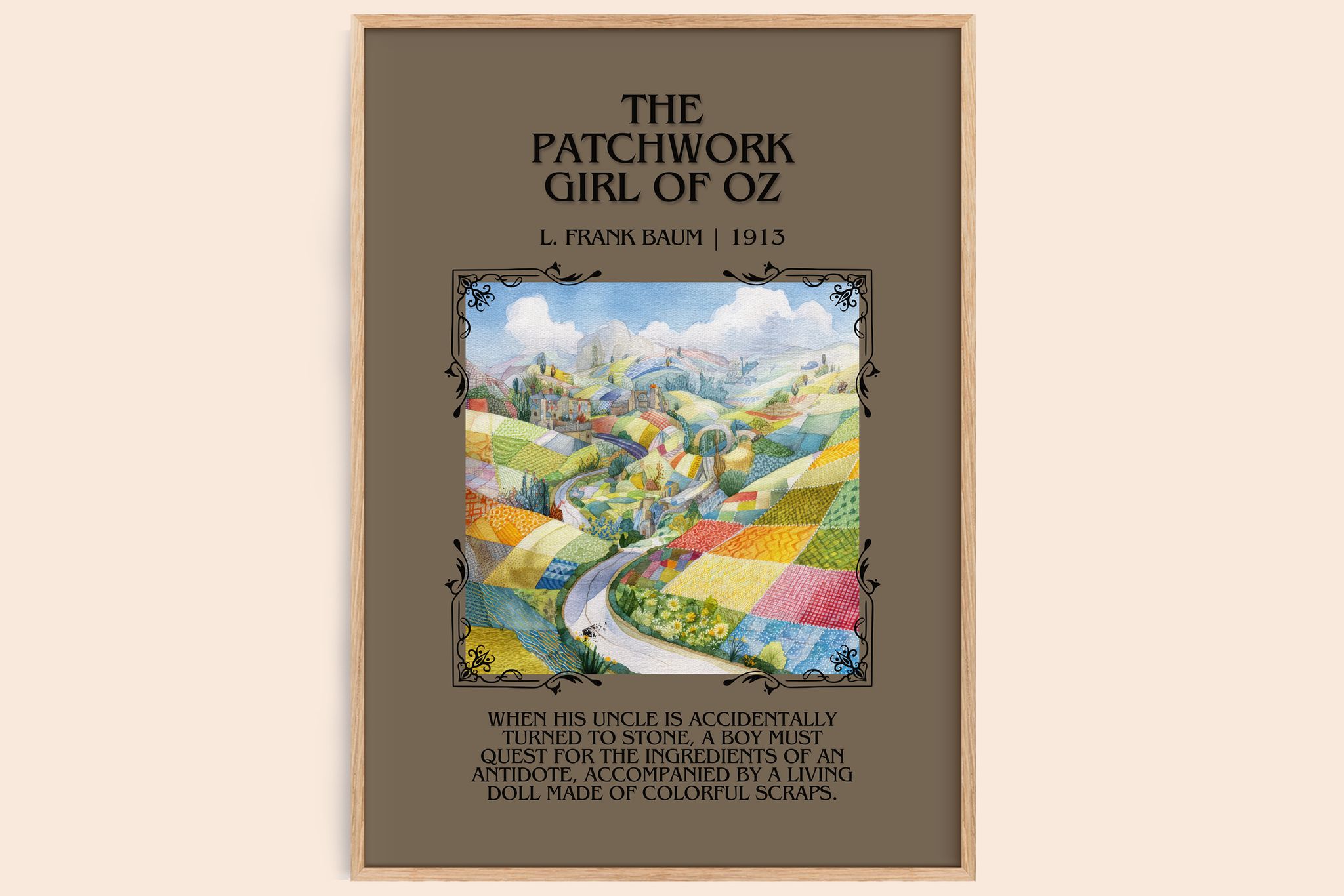 The Patchwork Girl Of Oz Minimalist Book Poster by L. Frank Baum
