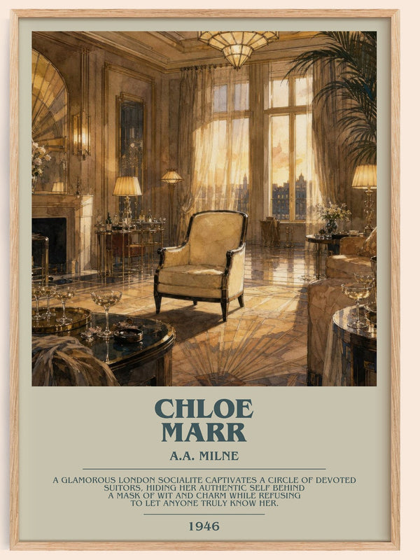 Chloe Marr bookish book poster by A.A. Milne – framed literary art print
