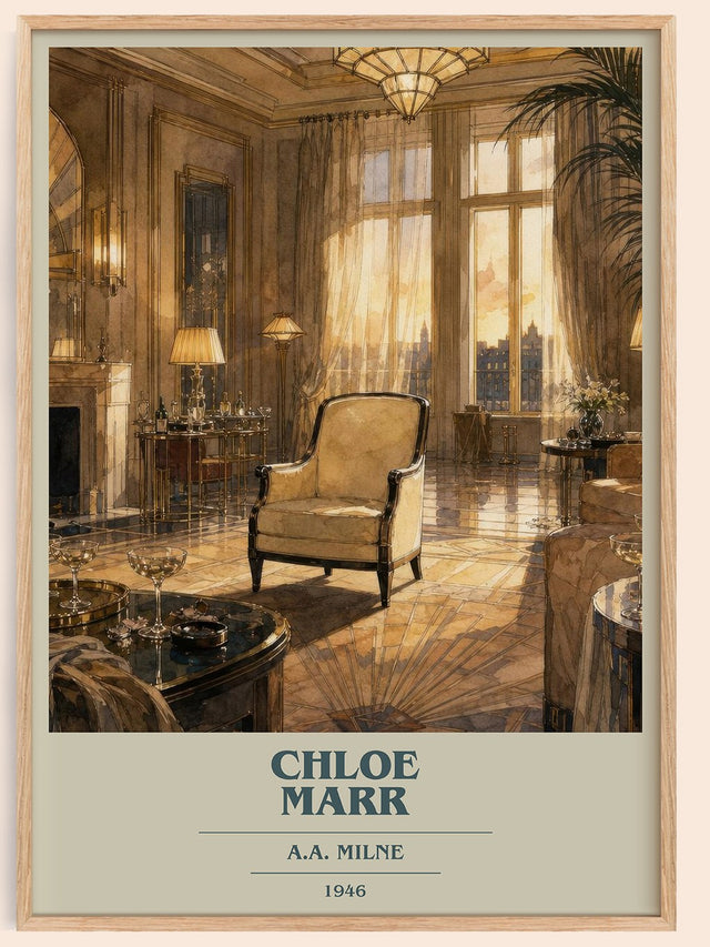 Chloe Marr Book Cover Poster by A.A. Milne