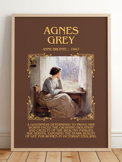 Agnes Grey Minimalist Book Poster by Anne Brontë – image 2