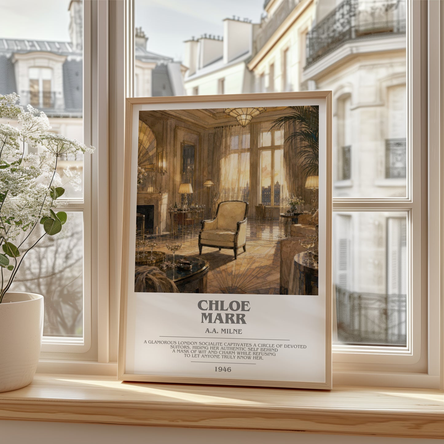 Chloe Marr bookish poster colour and style options – A.A. Milne book art