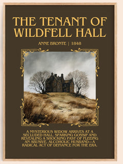 The Tenant Of Wildfell Hall Minimalist Book Poster by Anne Brontë – image 1