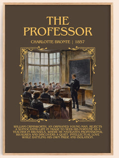 The Professor Minimalist Book Poster by Charlotte Brontë – image 1