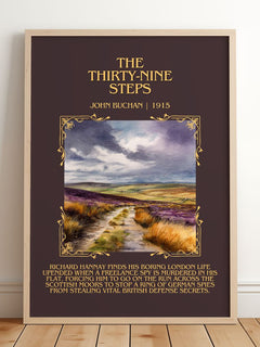The Thirty-Nine Steps Minimalist Book Poster by John Buchan – image 2