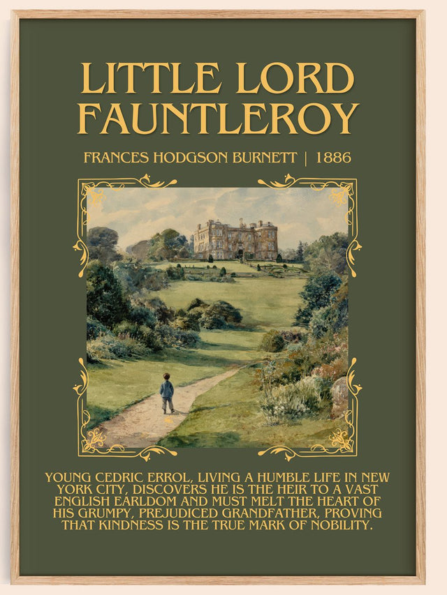 Little Lord Fauntleroy Minimalist Book Poster by F. Burnett