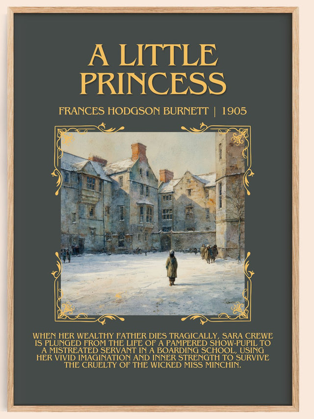 A Little Princess Minimalist Book Poster by Frances Hodgson Burnett