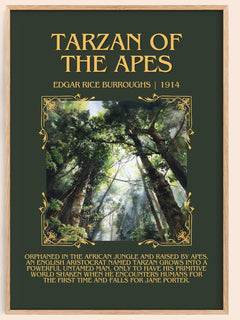 Tarzan Of The Apes Minimalist Book Poster by Edgar Rice Burroughs – image 1