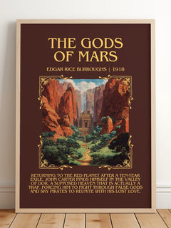 The Gods Of Mars Minimalist Book Poster by Edgar Rice Burroughs – image 2