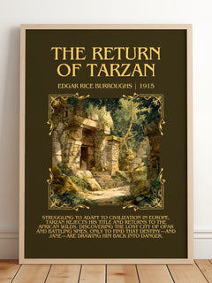 The Return Of Tarzan Minimalist Book Poster by Edgar Rice Burroughs – image 2