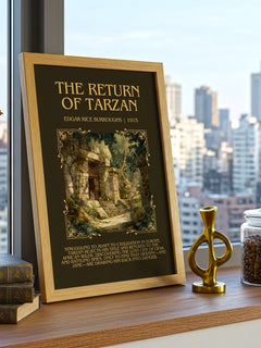 The Return Of Tarzan Minimalist Book Poster by Edgar Rice Burroughs – image 3