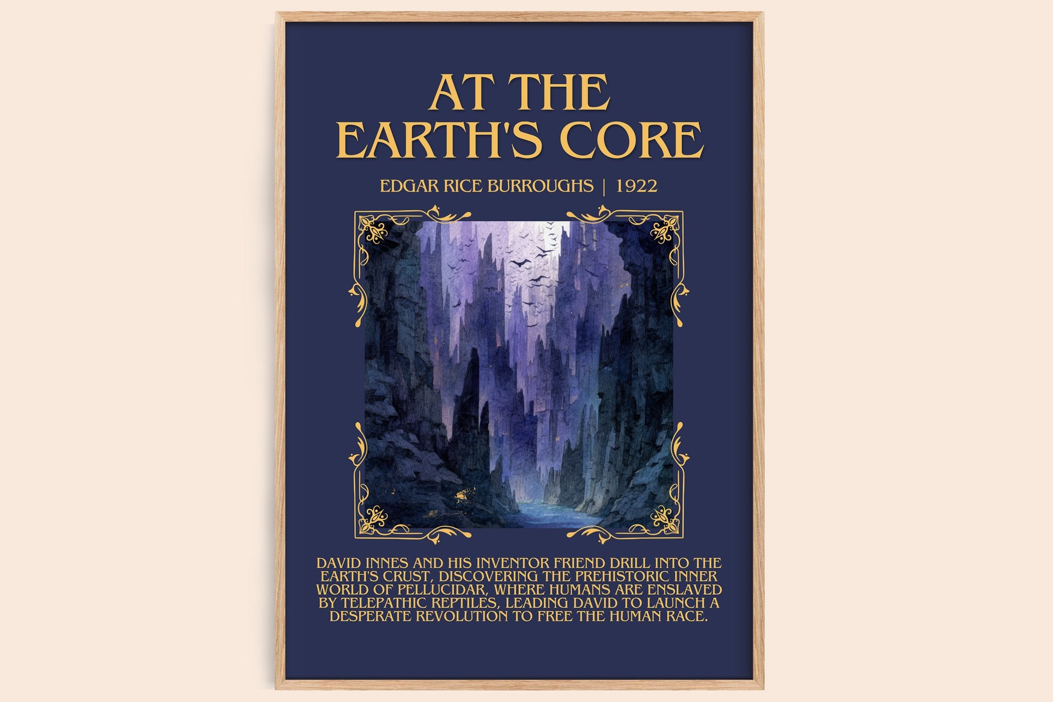 At The Earth's Core Minimalist Book Poster by Edgar Rice Burroughs
