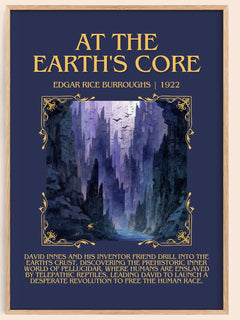 At The Earth'S Core Minimalist Book Poster by Edgar Rice Burroughs – image 1