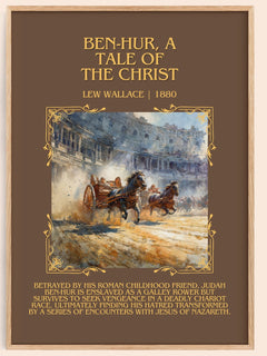 Ben-Hur, A Tale Of The Christ Minimalist Book Poster by Lew Wallace – image 1