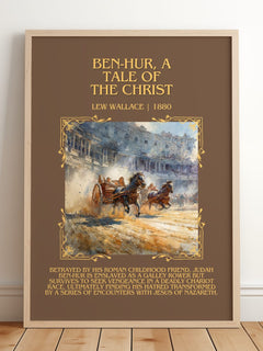 Ben-Hur, A Tale Of The Christ Minimalist Book Poster by Lew Wallace – image 2