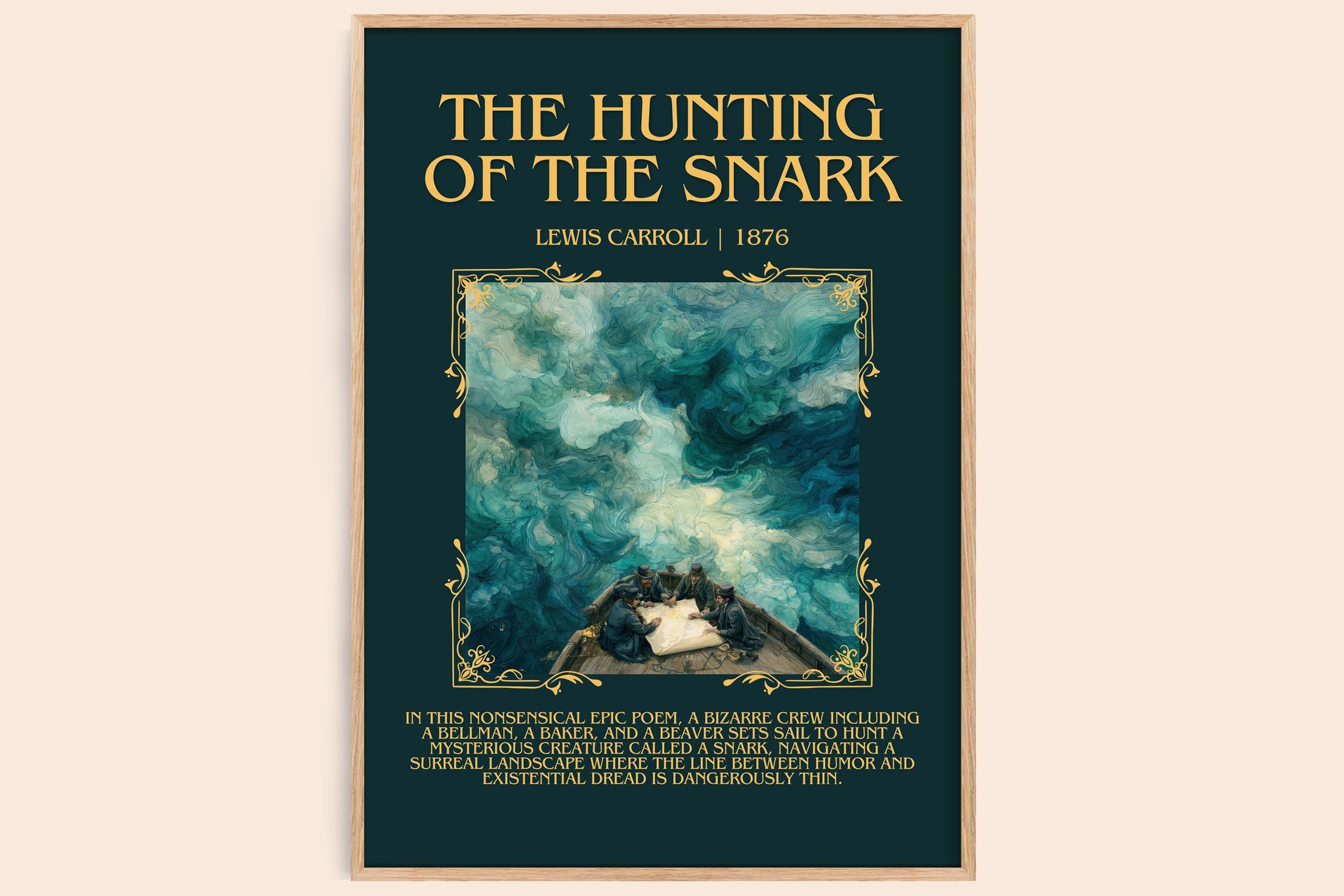 The Hunting Of The Snark Minimalist Book Poster by Lewis Carroll